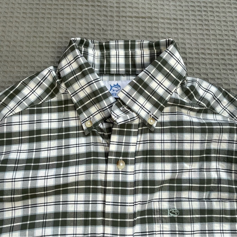 Southern Tide Coastal Passage Dearview Sport Shirt Small Men’s Performance